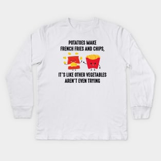 Potatoes Kids Long Sleeve T-Shirt